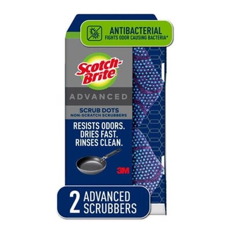 Scotch 3M -Brite Non-Scratch Scrubber Sponge 3.7 in. L 2 pk SDA-2